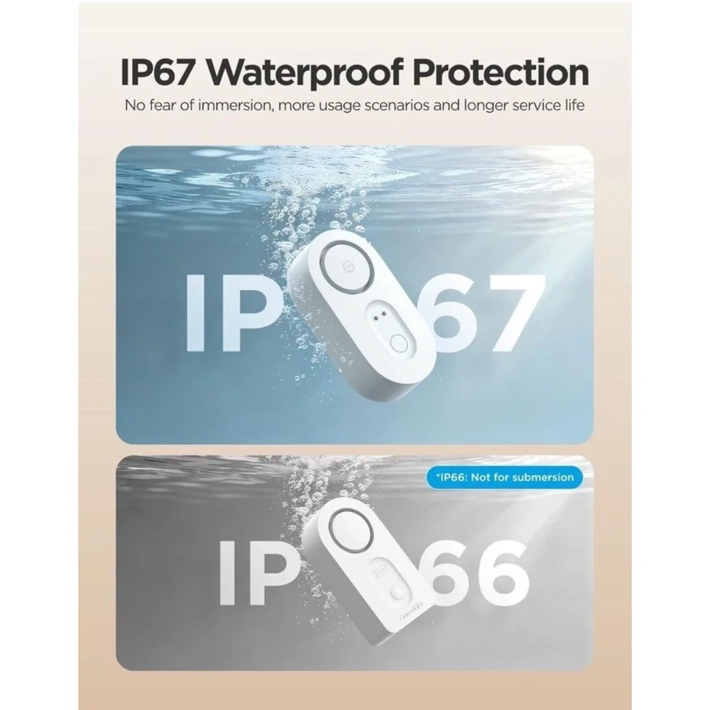 Goveelife Upgraded Smart Water Leak Detector 1s‎ With 1080ft